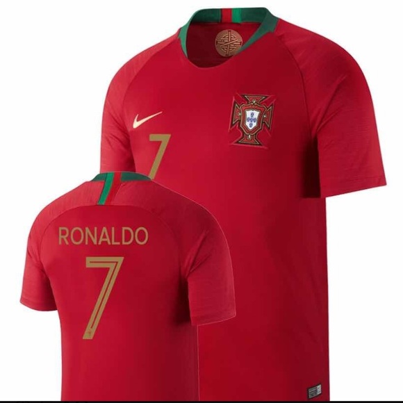 NIKE CRISTIANO RONALDO PORTUGAL HOME JERSEY FIFA WORLD CUP 2018 CR#7 NWT - Picture 4 of 15